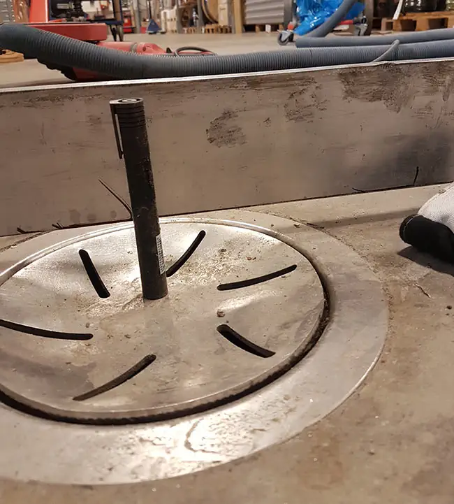 Före montering av körbart lock